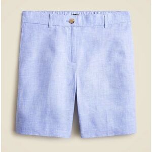 J. Crew 6" Harbor Short Linen French Blue